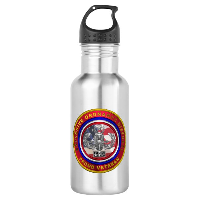 Botella De Agua Veterano de eliminación de artefactos explosivos (Anverso)