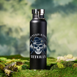 Botella De Agua Veterano de Guardabosques de Montaña Calavera Alpi