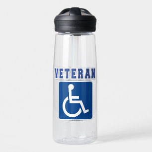 Botella De Agua Veterano discapacitado
