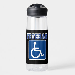 Botella De Agua Veterano discapacitado