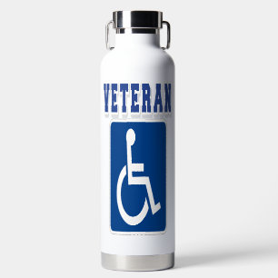 Botella De Agua Veterano discapacitado