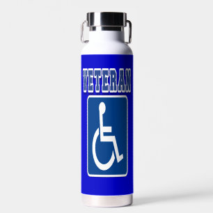 Botella De Agua Veterano discapacitado
