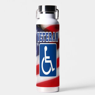 Botella De Agua Veteranos discapacitados de los Estados Unidos
