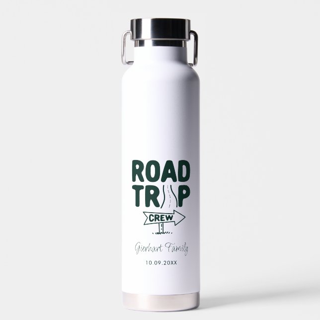 Botella De Agua Viaje por carretera Trip Crew Personalizado vacaci (Delantero)