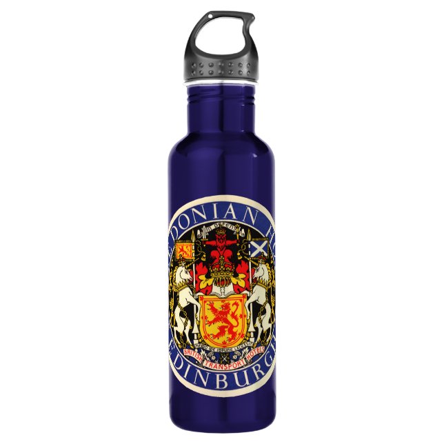 Botella De Agua Viajes de época Hotel Caledonian Edimburgo Escocia (Anverso)