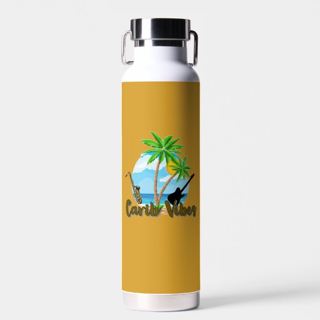 Botella De Agua Vibes Carib - Frasco Insulado De Vacuo De Cobre Th (Delantero)