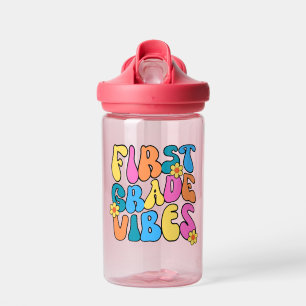 Botella De Agua Vibes de primer grado coloridas - De vuelta a la e