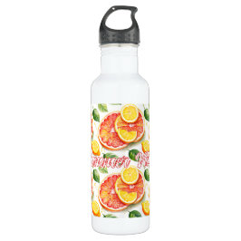 Botella De Agua Vibes de verano de pomelo y lémones