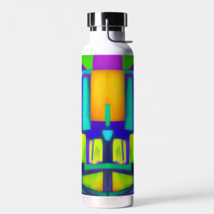 Botella De Agua Vibes Eléctricas Dreams Elegante Arte Resumen