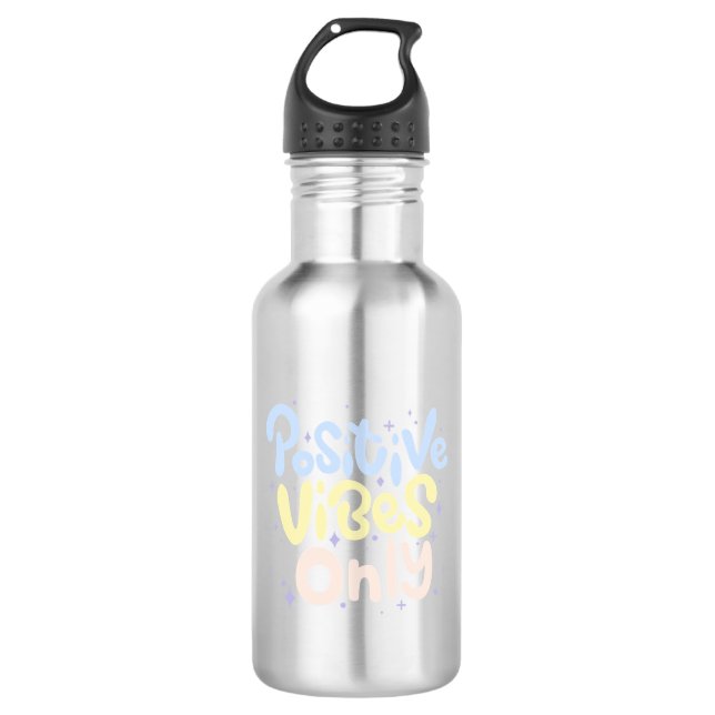 Botella De Agua Vibraciones Positivas Solo (Anverso)