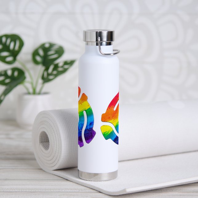 Botella De Agua Vibrante de adaptador de registro de 45 RPM de plá (Yoga)