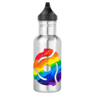 Botella De Agua Vibrante de adaptador de registro de 45 RPM de plá