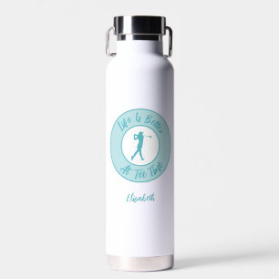 Botella De Agua Vida de tiempo de salida divertida nombre personal