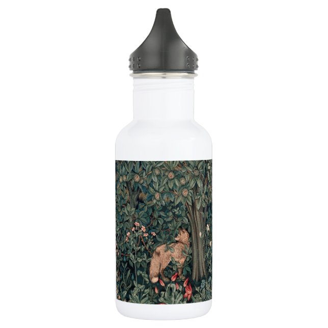 Botella De Agua Vida silvestre William Morris Greenery Fox (Izquierda)