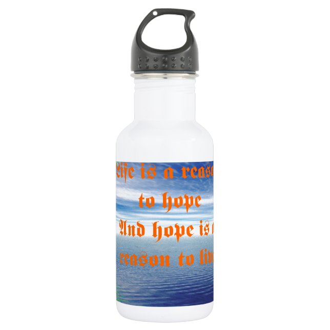 Botella De Agua Vida y esperanza (Anverso)