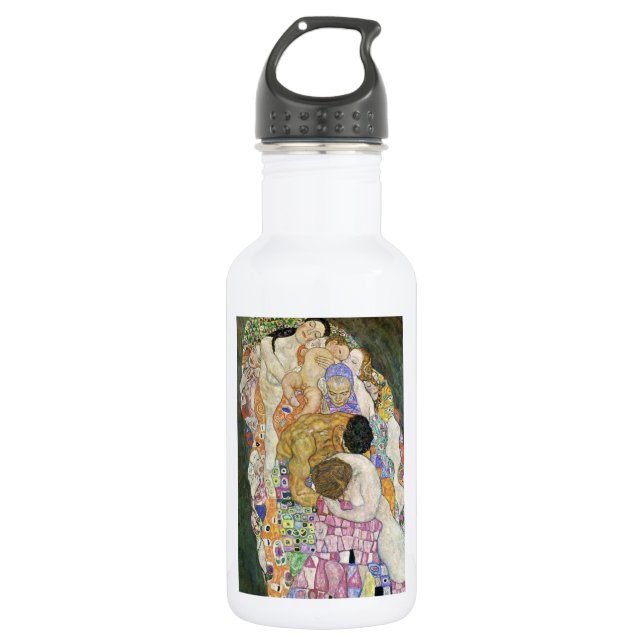 Botella De Agua Vida y muerte de Gustavo Klimt (Anverso)