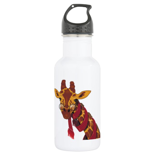 Botella De Agua Vidrios que llevan de la jirafa (Anverso)