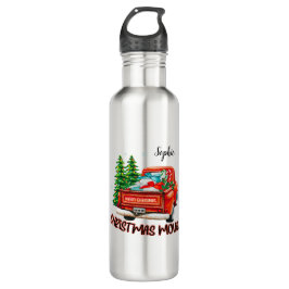 Botella De Agua Vieja película de Navidades de camiones rojos