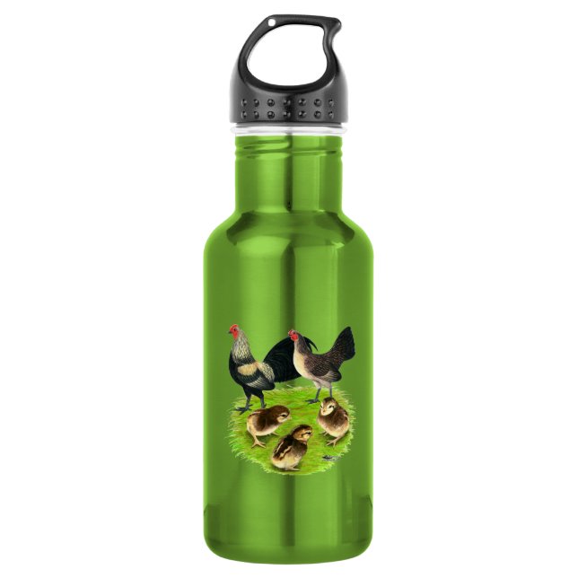 Botella De Agua Viejo inglés Bantam Brassy Back Family (Anverso)