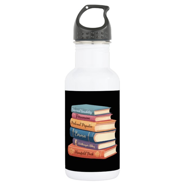 Botella De Agua VII Novelas de Jane Austen (Anverso)