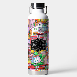 Botella De Agua Villa italiana vibrante