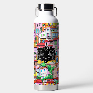 Botella De Agua Villa italiana vibrante