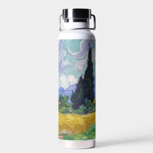 Botella De Agua Vincent Van Gogh - Campo de trigo con cipreses