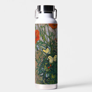 Botella De Agua Vincent van Gogh - Mariposas y Amapolas