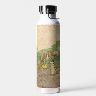 Botella De Agua Vincent van Gogh - Mujeres recogiendo aceitunas