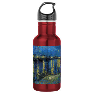 Botella De Agua Vincent van Gogh - Noche estrellada sobre el Ródan