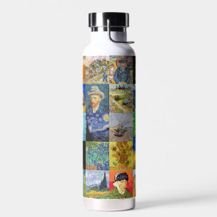 Botella De Agua Vincent van Gogh - Obras Maestras Mosaico Parche