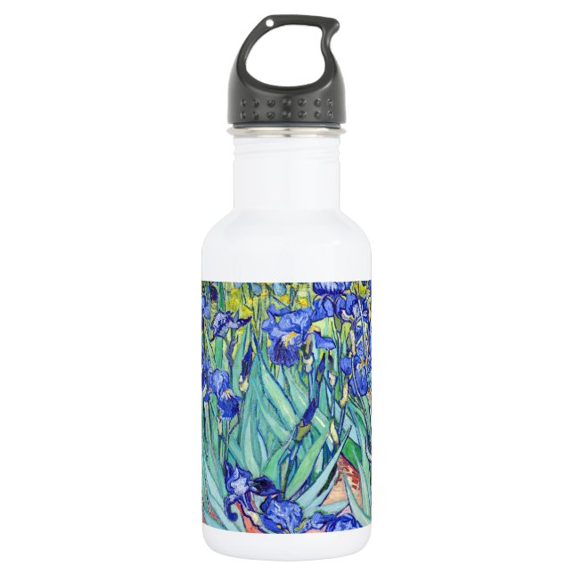 Botella De Agua Vincent Van Gogh pintando Irises (Anverso)