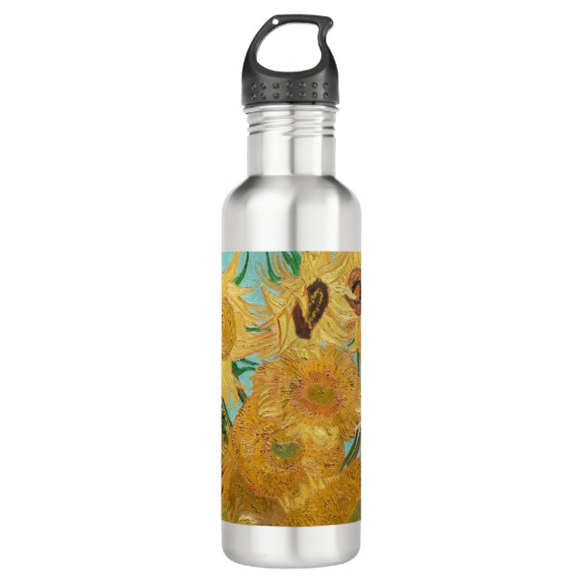 Botella De Agua Vincent Van Gogh - Vase con doce girasoles (Anverso)