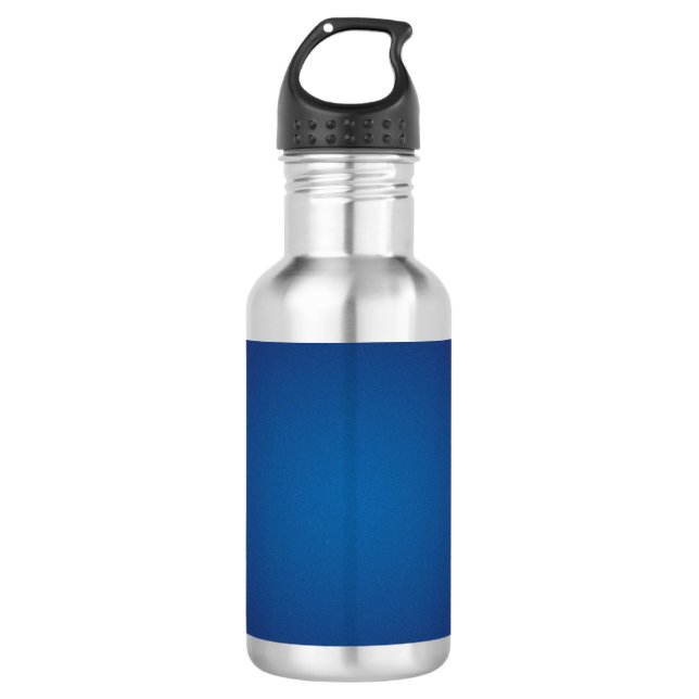 Botella De Agua Viñeta de grino azul oscuro profundo (Anverso)