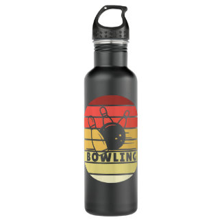 Botella De Agua Vintage de estilo retro de Bowling para mujeres 12