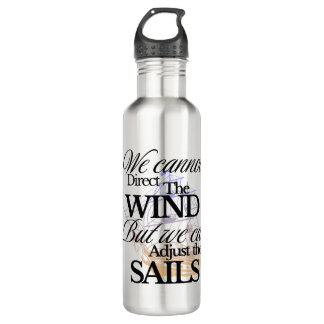 Botella De Agua Vintage gráfico blanco y negro útil