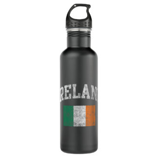 Botella De Agua Vintage Ireland Bandera Irlandesa Green St. Patric