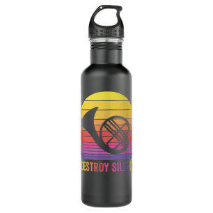 Botella De Agua Vintage retro del cuerno francés que desTRUYE SILE