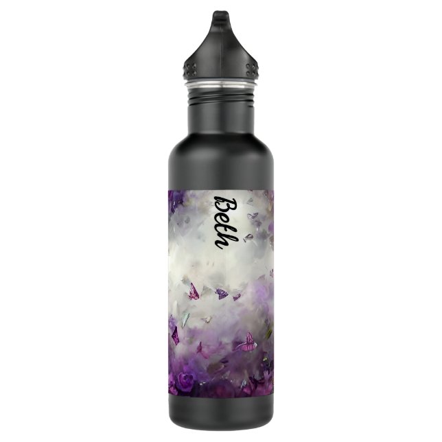 Botella de agua Violet & Butterflies (Derecha)