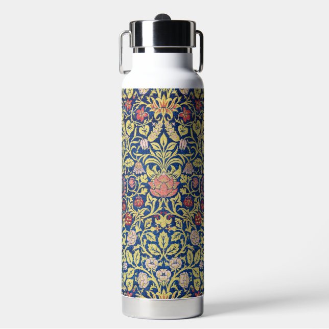 Botella De Agua Violet y Columbine, William Morris (Frente)