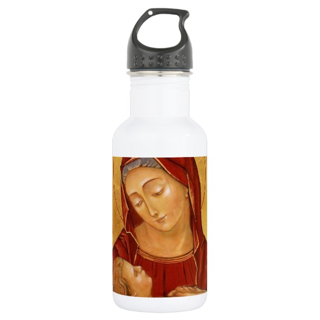 Botella De Agua virgen e hijo (Anverso)