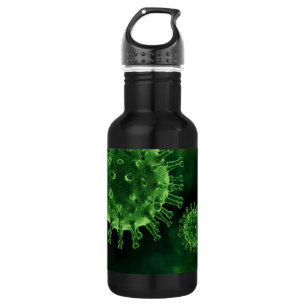 Botella De Agua Virus Covid Patógenos Infección