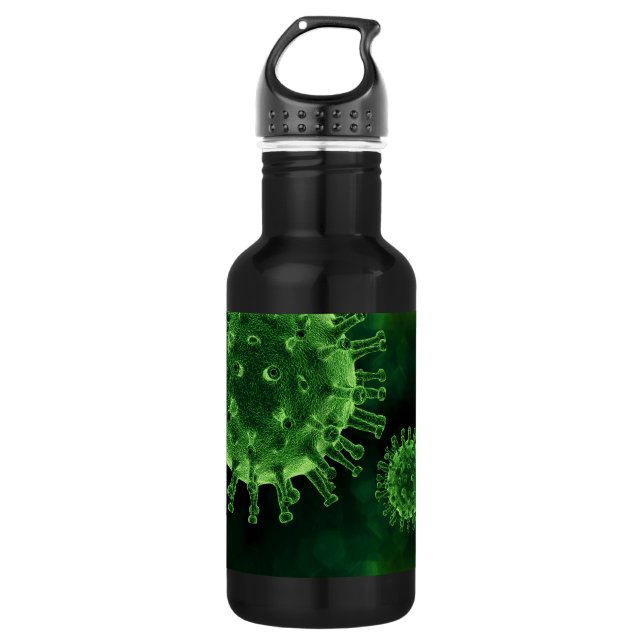 Botella De Agua Virus Covid Patógenos Infección (Anverso)