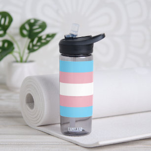 Botella De Agua Visibilidad de la bandera del orgullo transgénero 