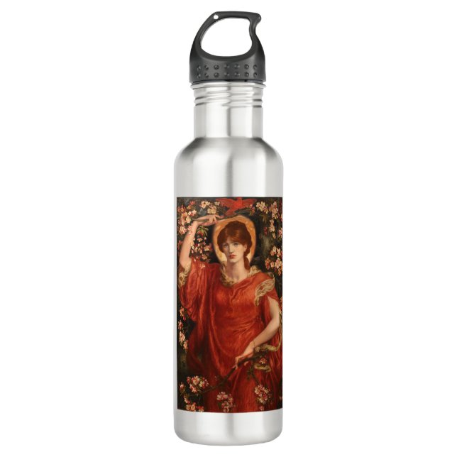 Botella De Agua Visión de Fiammetta (por Dante Gabriel Rossetti) (Anverso)