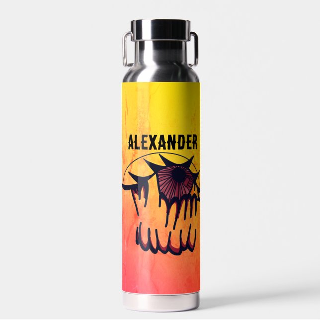 Botella De Agua Visión Psicodélica de Captura de Sangre Personaliz (Delantero)