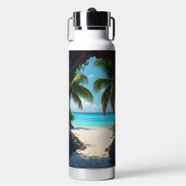 Botella De Agua Vista de agujero de la llave de una hermosa escena