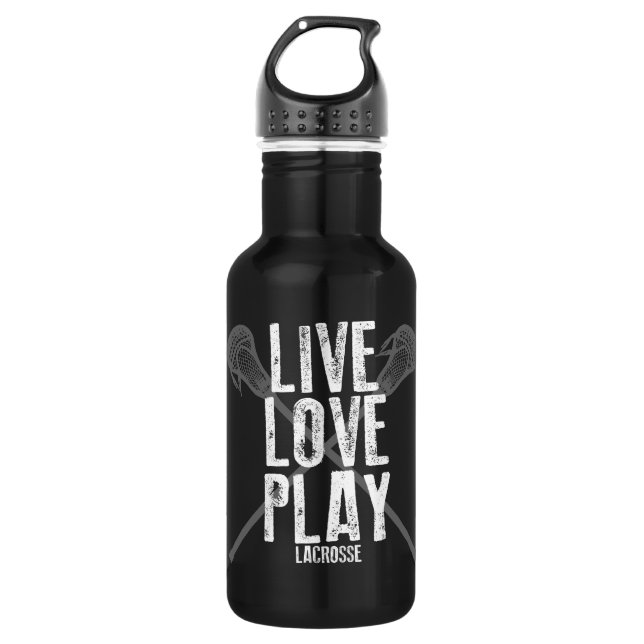 Botella De Agua Viva, ame, juegue LaCrosse (Anverso)