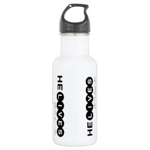 Botella De Agua Vive Para Conocerlo. Él Ahorra Para Entrar En Esto