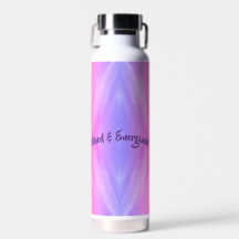 Botella de agua vivida y energética